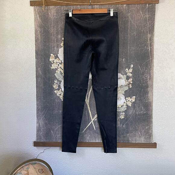 Victoria Beckham Black Leather Zip Pants‎ Leggings Size 27 - Picture 11 of 11